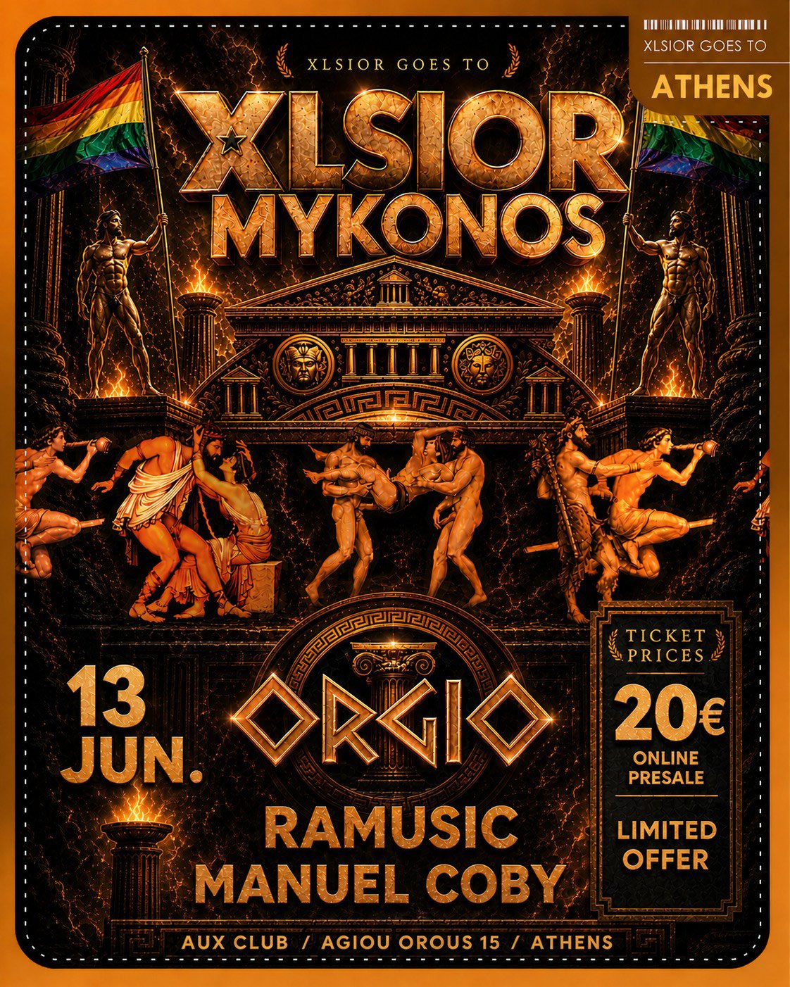 XLSIOR Mykonos goes to Athens!